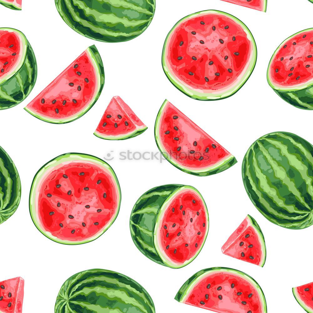 Similar – Slices of watermelon on a plain surface painted in bright blue