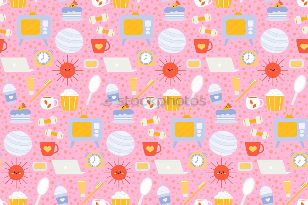 Similar – Lemonade pattern on pink background