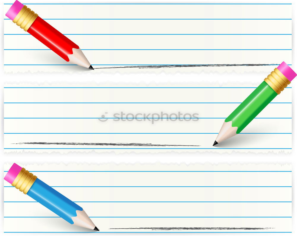 Image, Stock Photo white sheet torn from a notebook