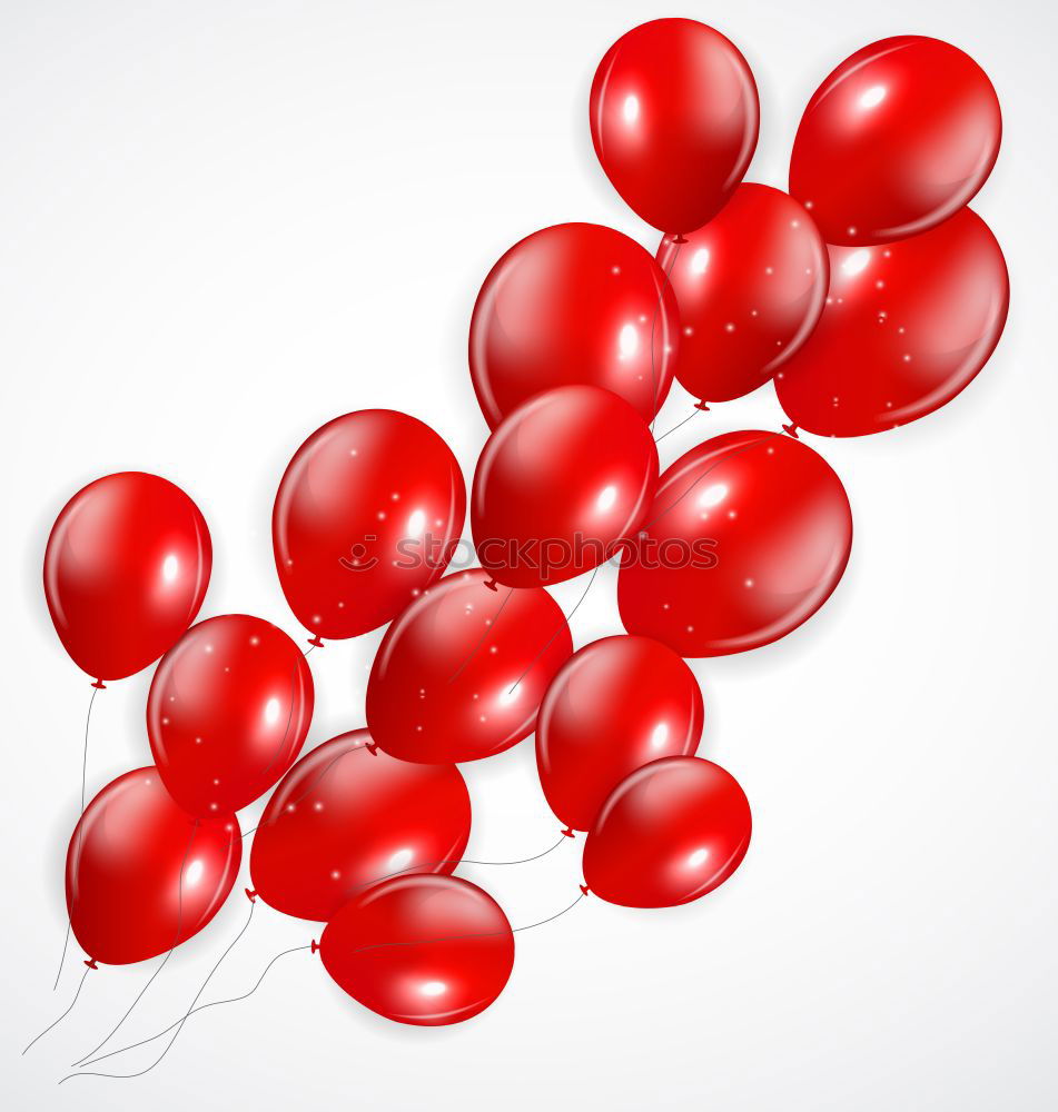 Similar – Image, Stock Photo solemn l Red balloons