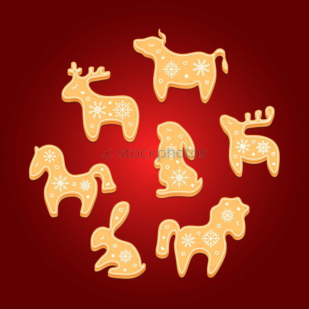 Image, Stock Photo AKCGDR# Look at a reindeer!