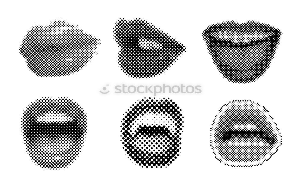 Similar – Image, Stock Photo Come closer Lips Surprise