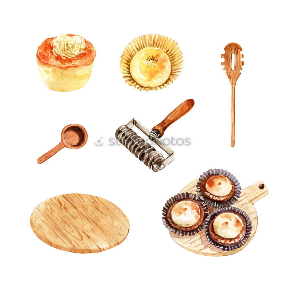 Similar – Image, Stock Photo Christmas baking still life on white