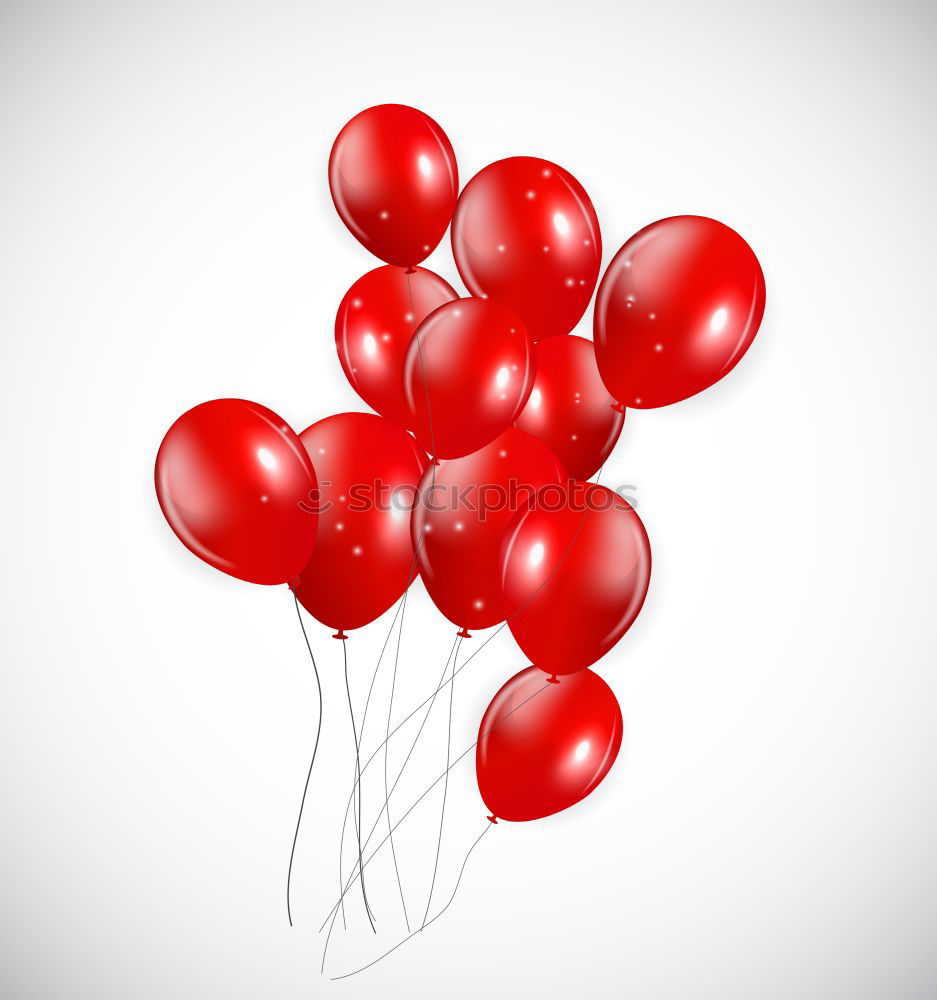 Similar – Image, Stock Photo solemn l Red balloons