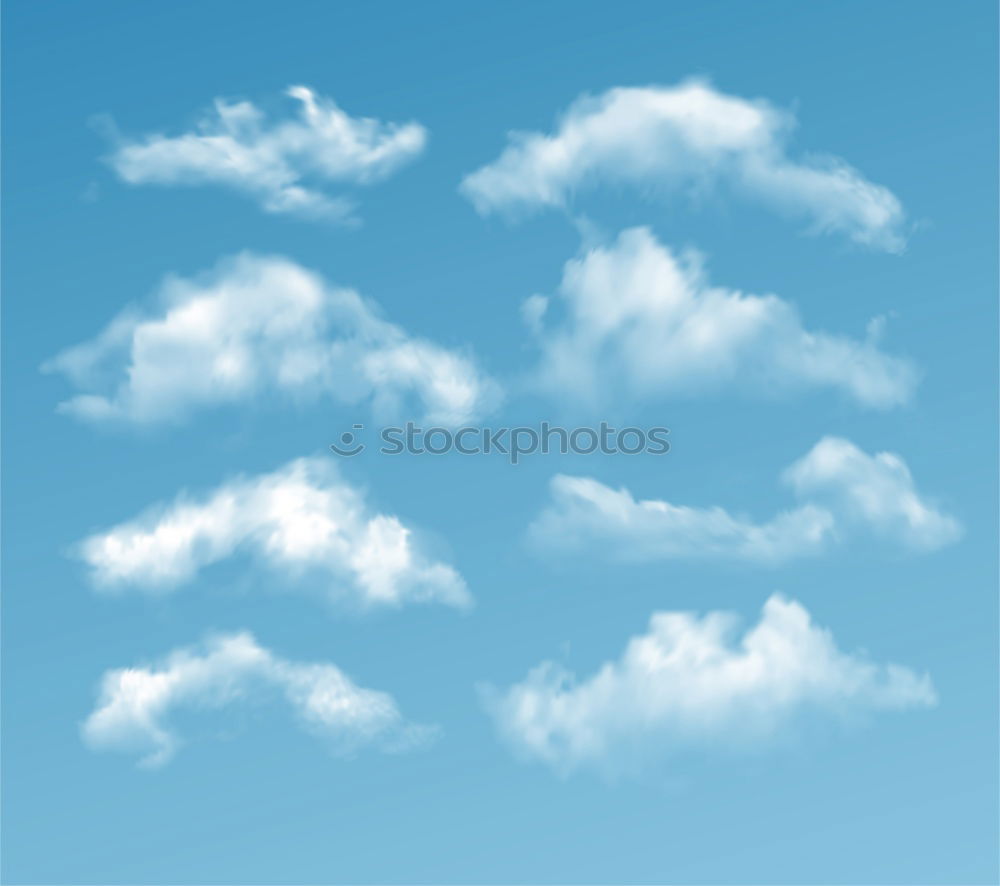 Similar – Image, Stock Photo Decorative cloud over green field