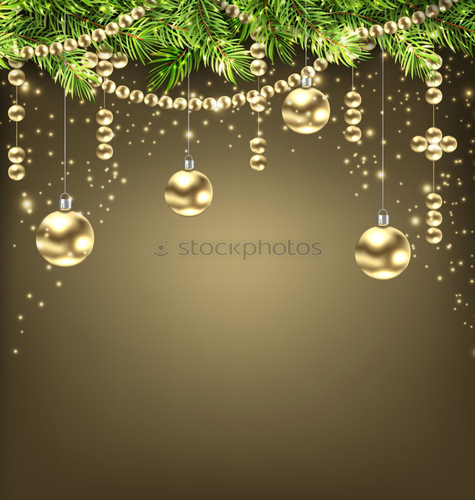 Similar – Christmas decoration with sparkler, lights and pine twigs