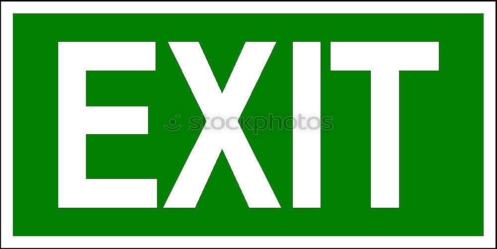 Similar – exit Ausgang Signaletik