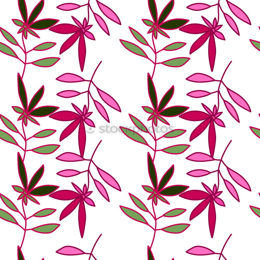 Similar – Image, Stock Photo Pink tropical leaves on yellow