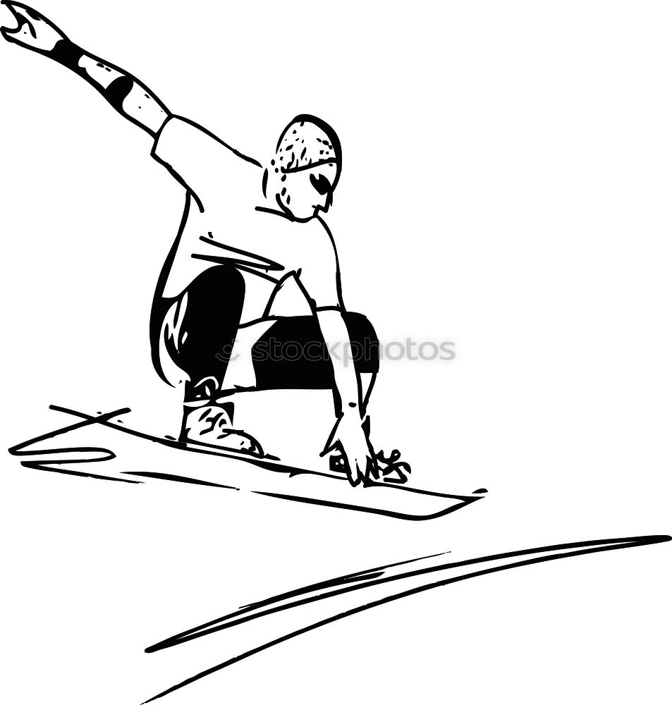 Similar – Image, Stock Photo Silhouette of a speed skater against the light