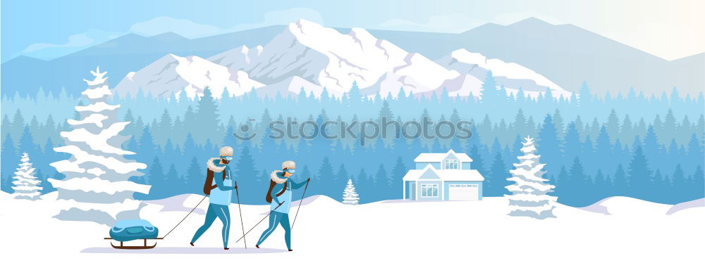 Similar – Image, Stock Photo Tourers. Freeriders.