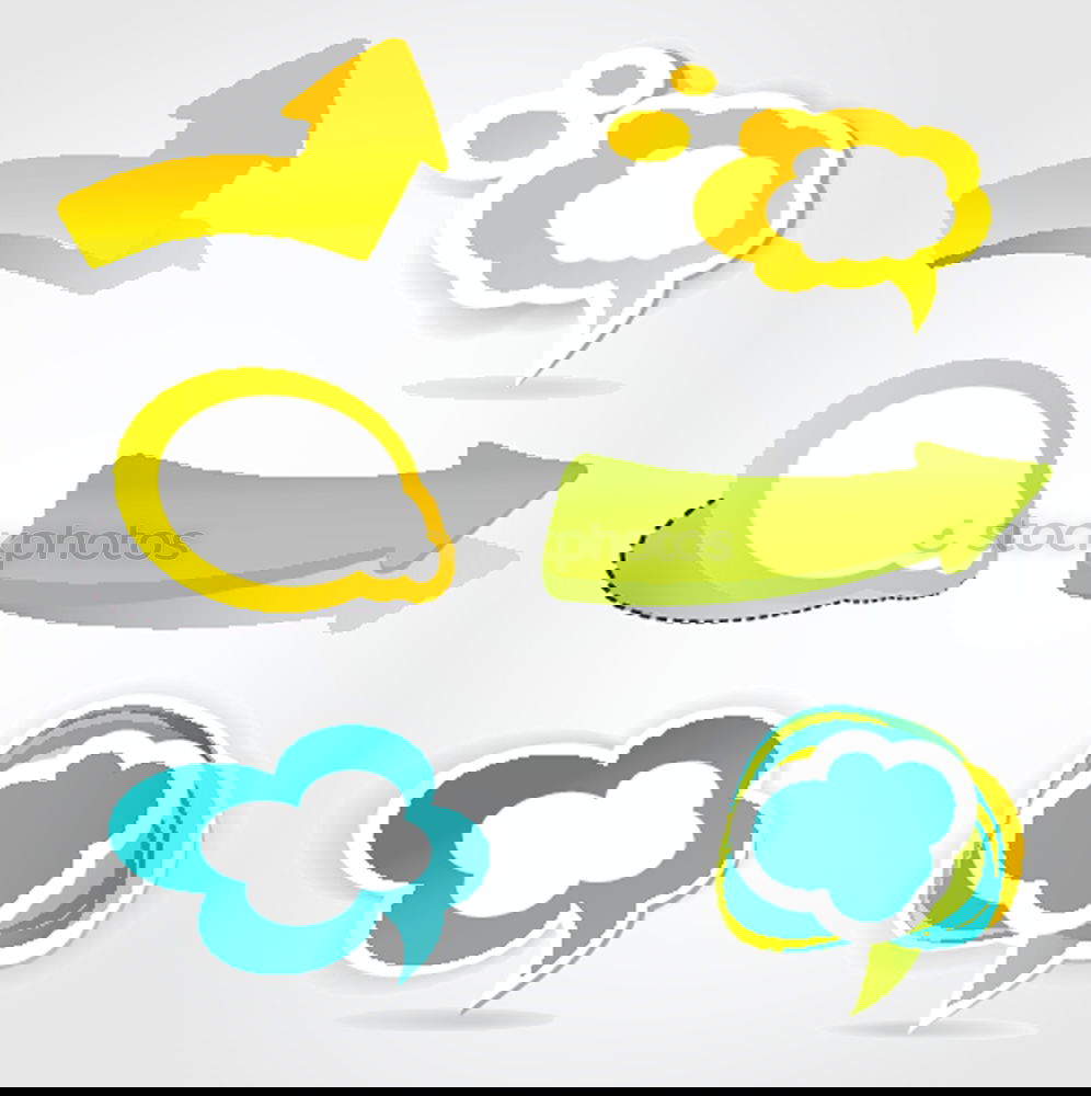 Similar – Image, Stock Photo Mobile marketing with megaphone and speech bubbles