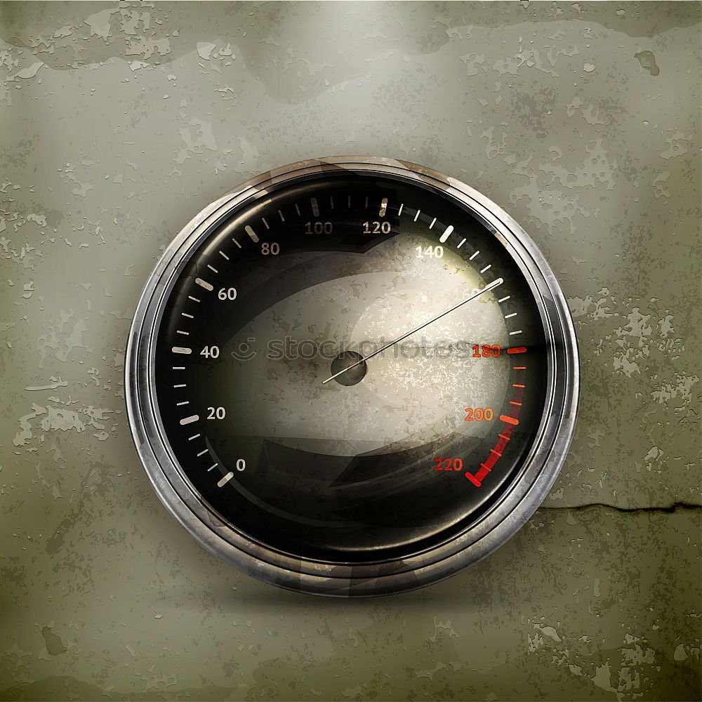 Similar – nostalgie Tachometer