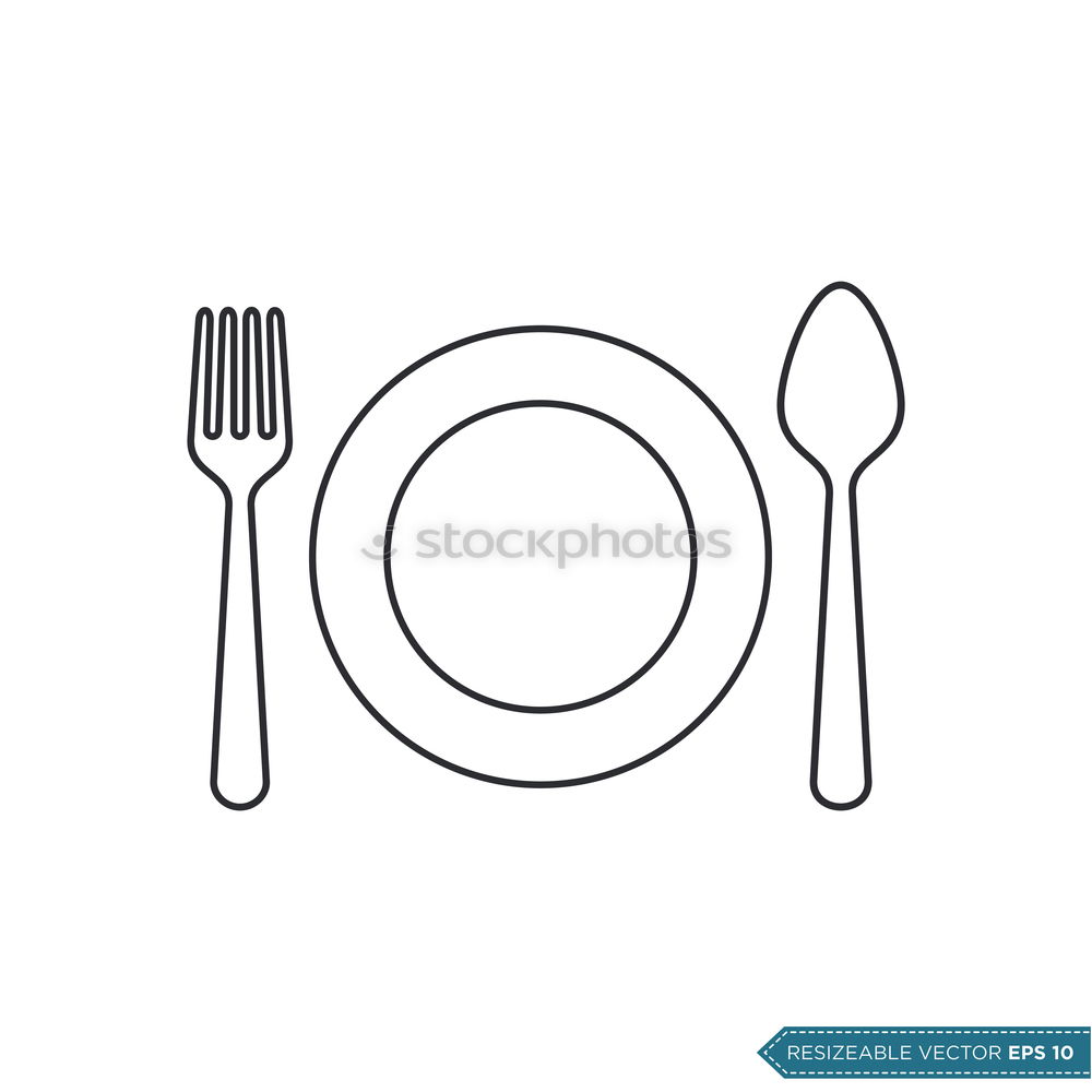 Similar – Image, Stock Photo fork, plate, knife