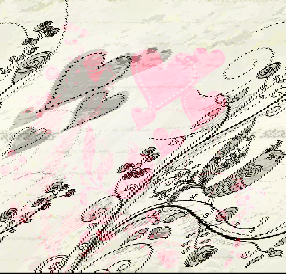 Similar – Image, Stock Photo Pink stencil graffiti with bird leaving a cage