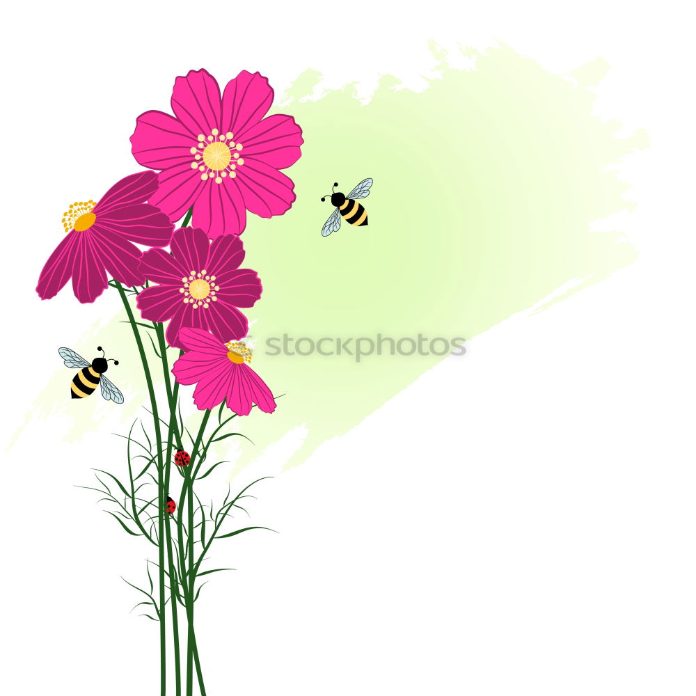 Similar – Image, Stock Photo of bees and flowers Joy