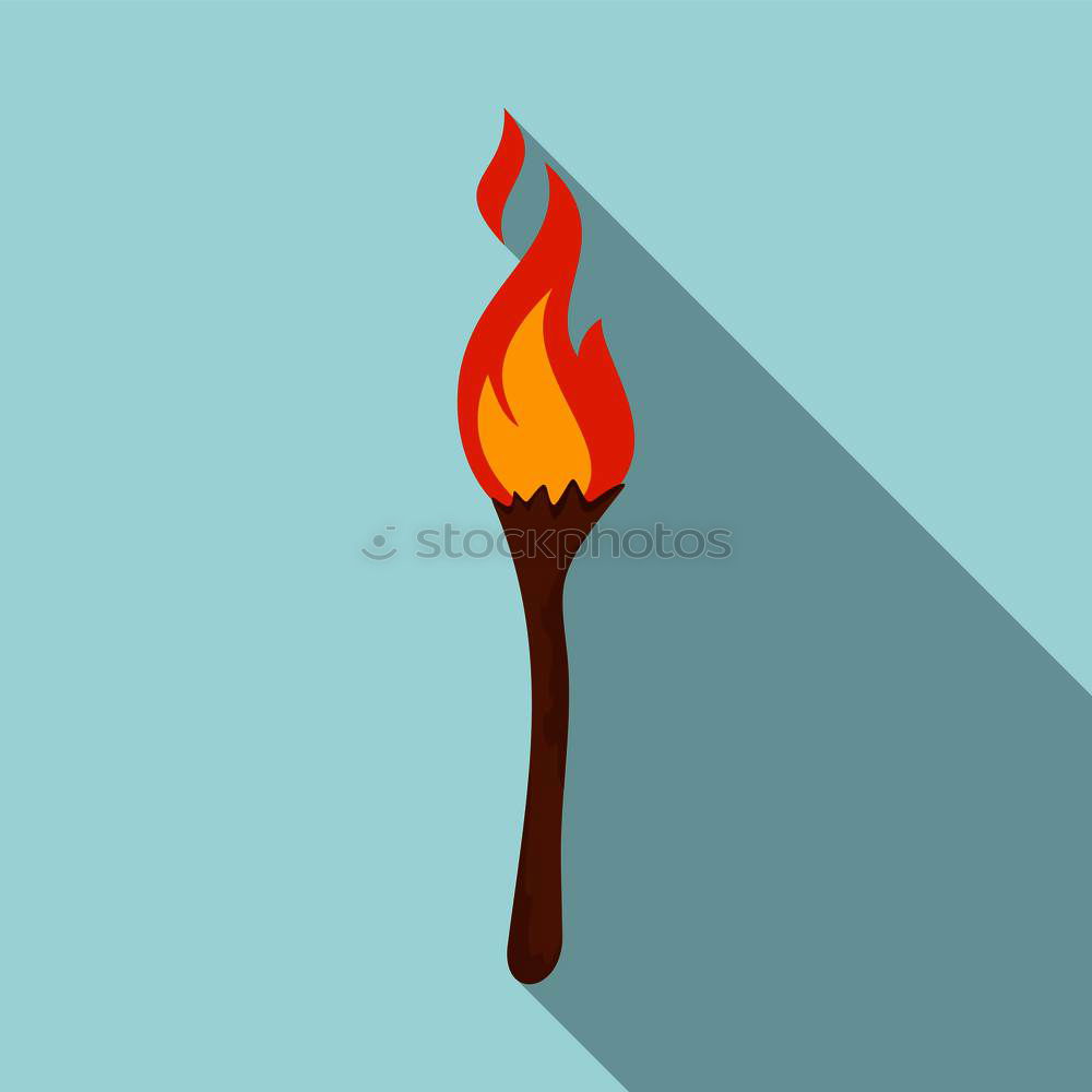 Image, Stock Photo Match with flame Sign