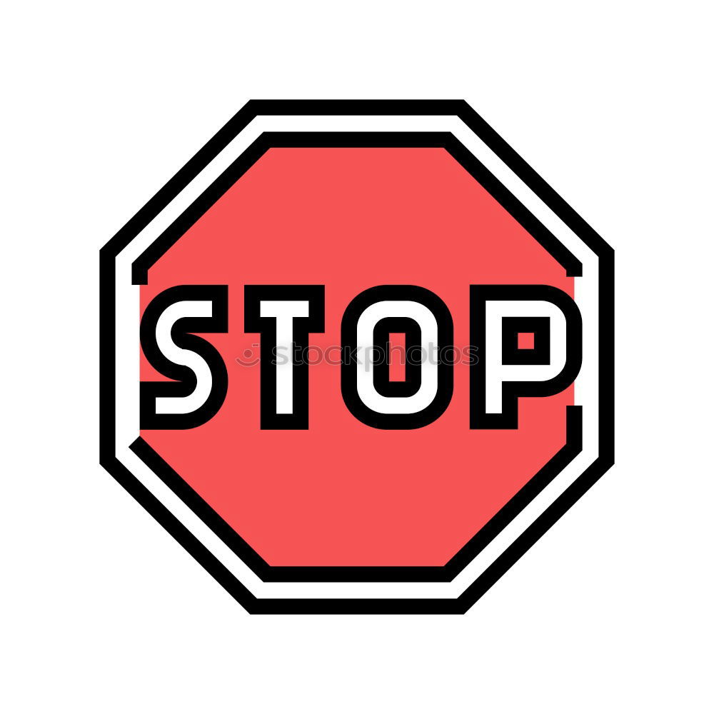 Similar – Image, Stock Photo bus stop Stop Stop sign