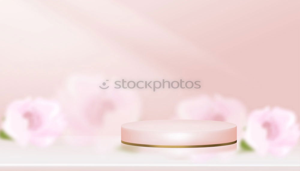 Similar – Image, Stock Photo Bottle with cosmetic lotion and flowers