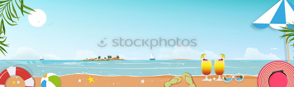 Similar – Image, Stock Photo A summer day Ocean Beach