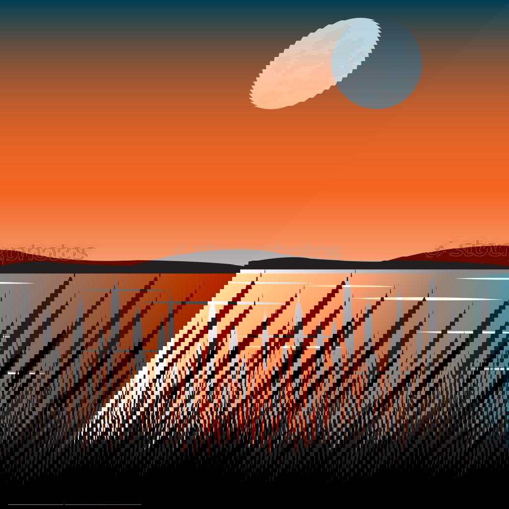 Image, Stock Photo red cloud Evening Twilight