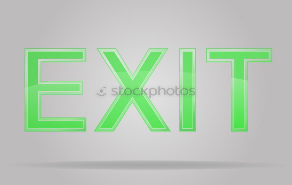 Similar – exit Ausgang Signaletik