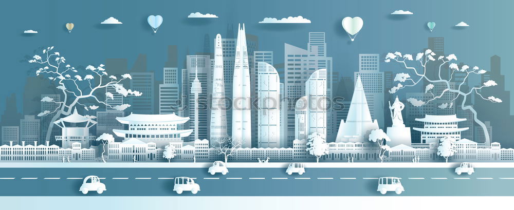 Similar – Image, Stock Photo Blue Hong Kong High-rise