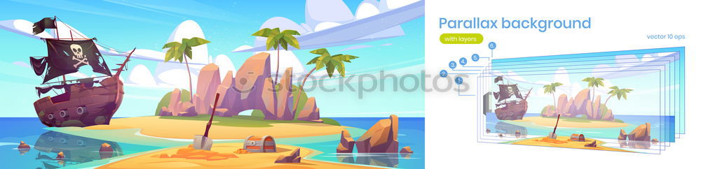 Similar – Image, Stock Photo Panorama: Lake Powell