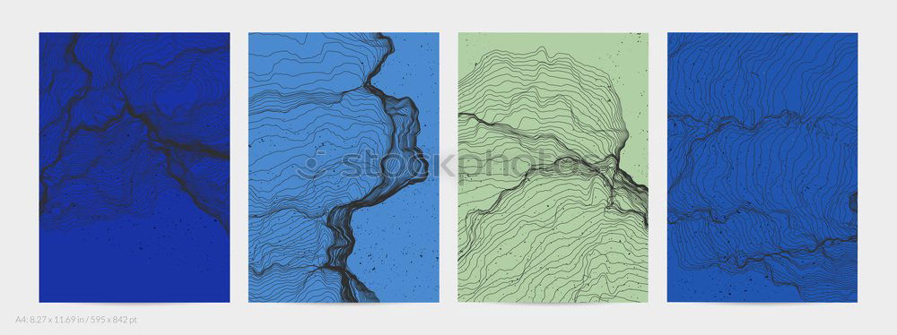 Similar – Image, Stock Photo order in chaos | empty notes on blue wood