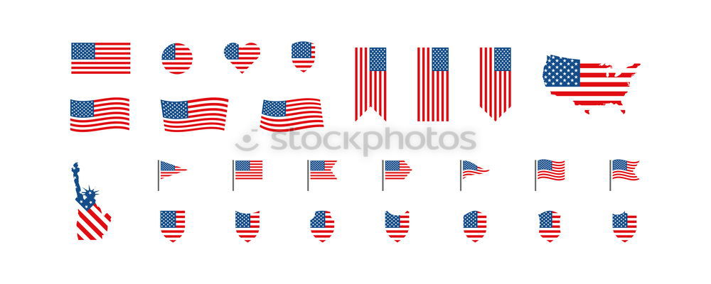 Similar – America Flag Sign