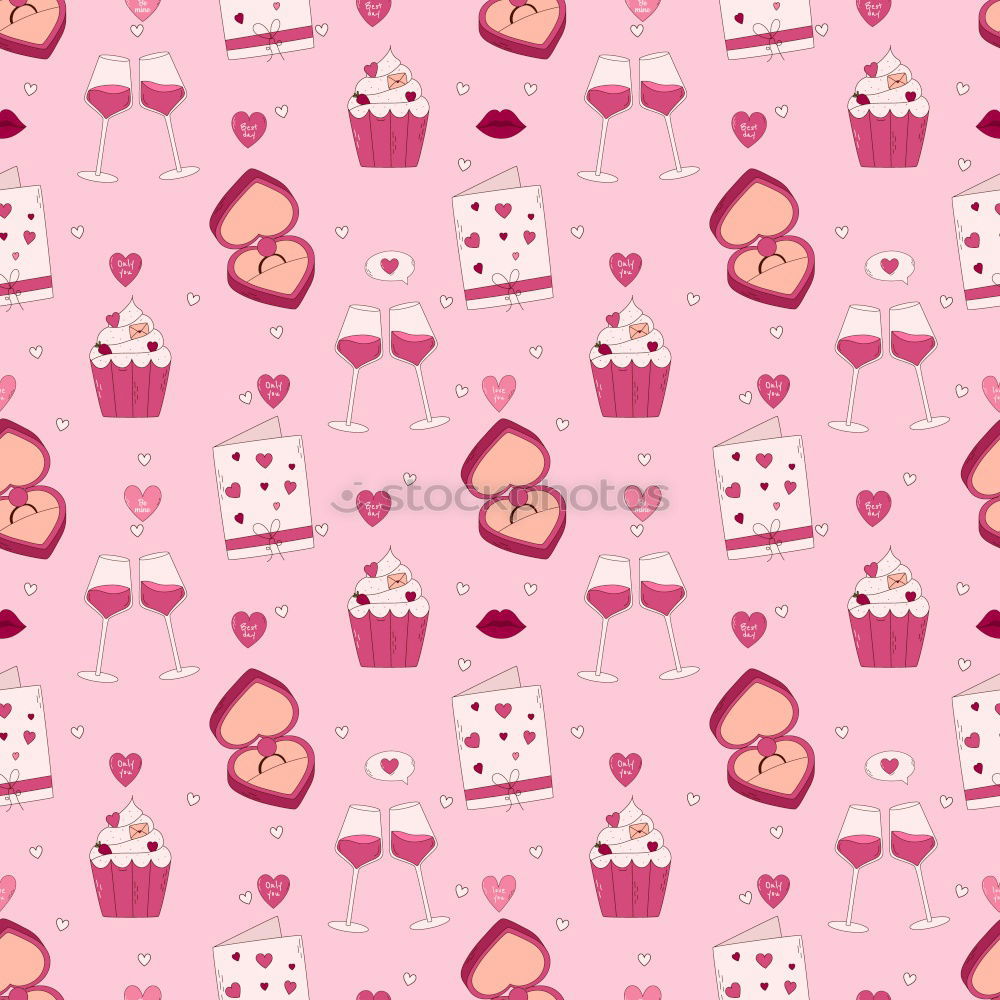 Image, Stock Photo Heart pattern Design