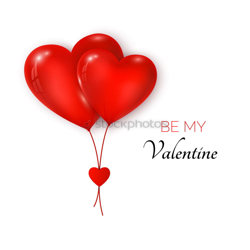 Similar – Image, Stock Photo Valentine’s card. Be my Valentine with gift