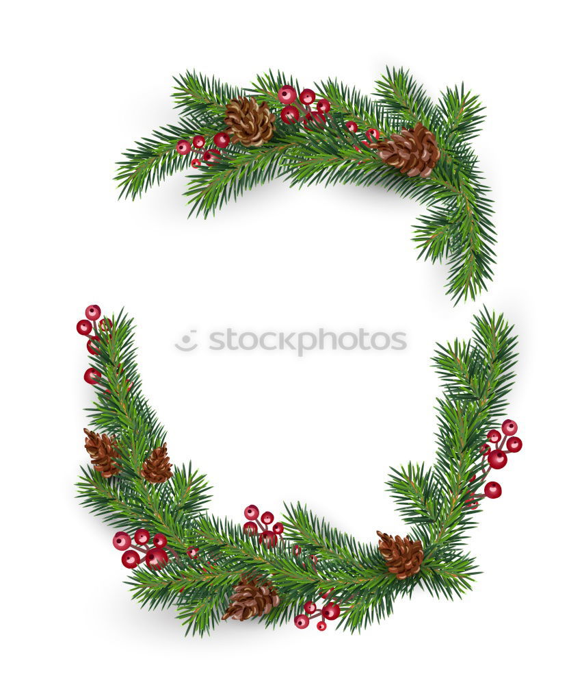 Similar – Image, Stock Photo Hand holding Christmas wreath