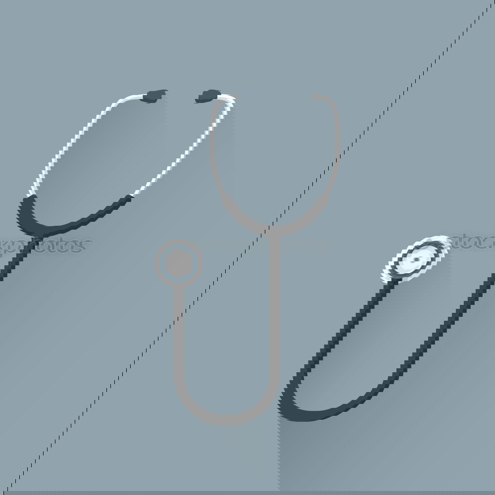 Similar – Image, Stock Photo red stethoscope and empty clipboard on green