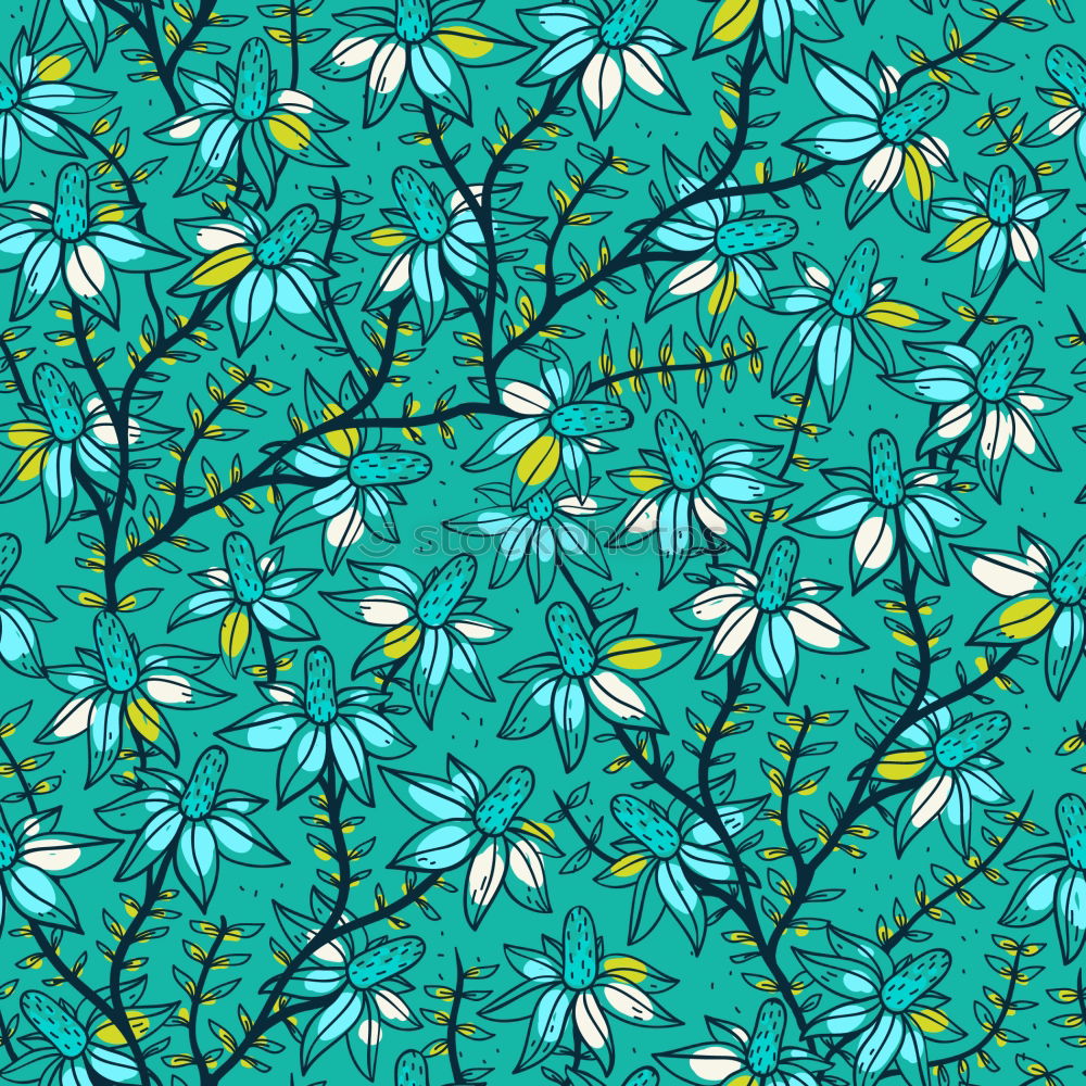 Similar – me like turquoise and flowers*