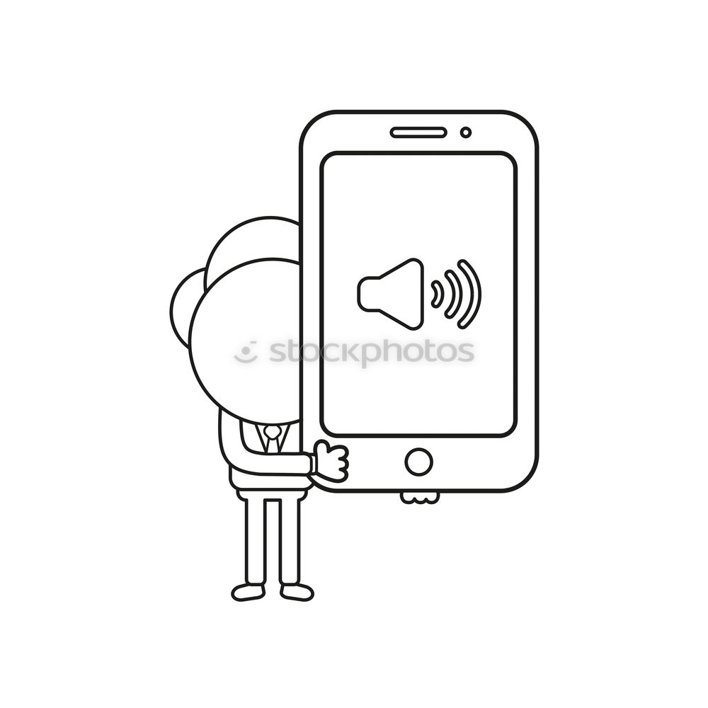 Similar – Profile of a smartphone user on the mobile phone display