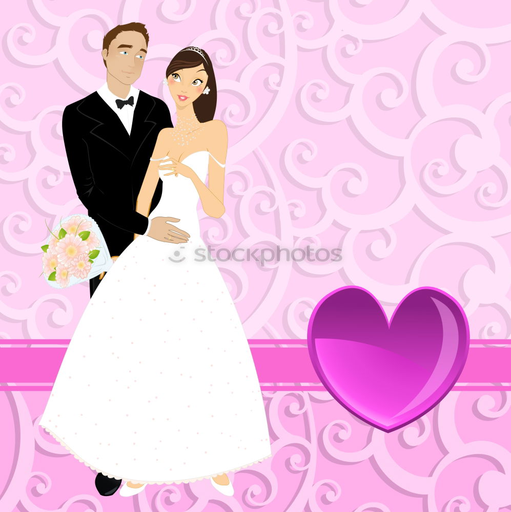 Similar – wedding couple doll Garden