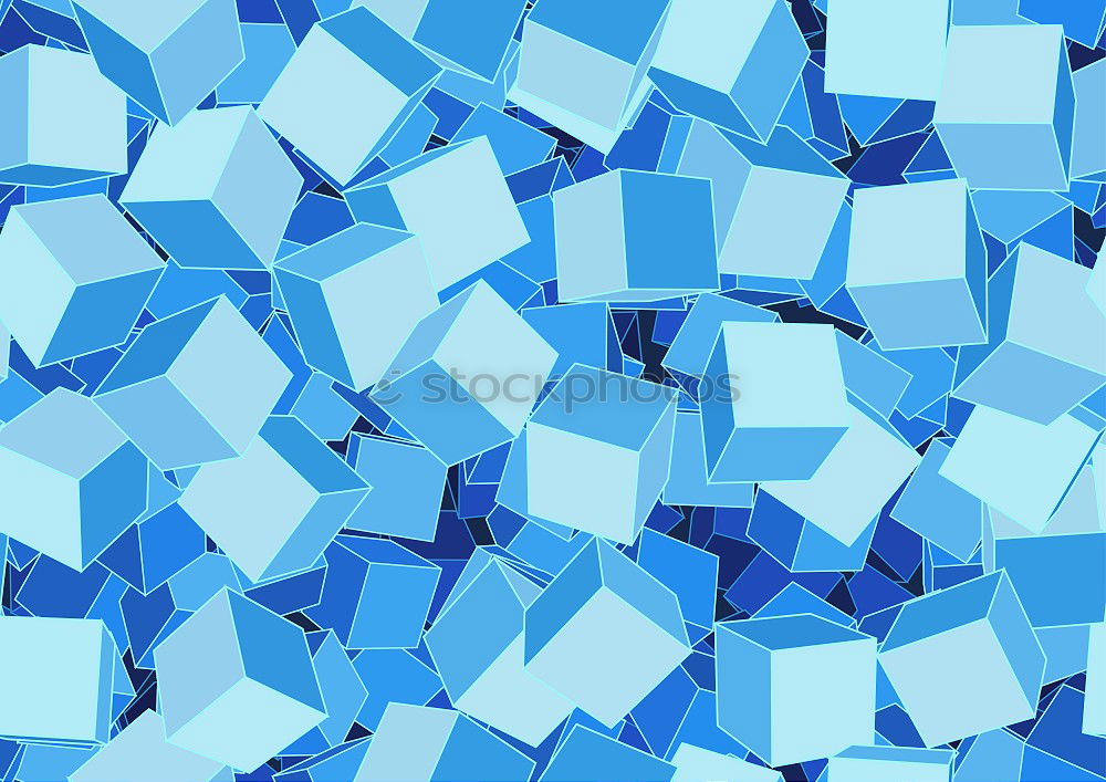 Image, Stock Photo Blue foam blocks Style