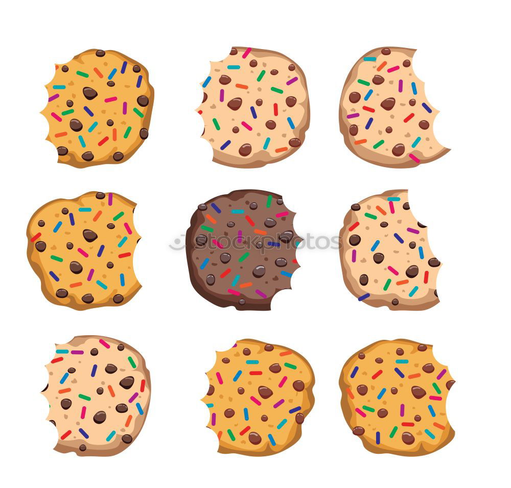 Similar – Image, Stock Photo #AS# Cookie colorful Dough