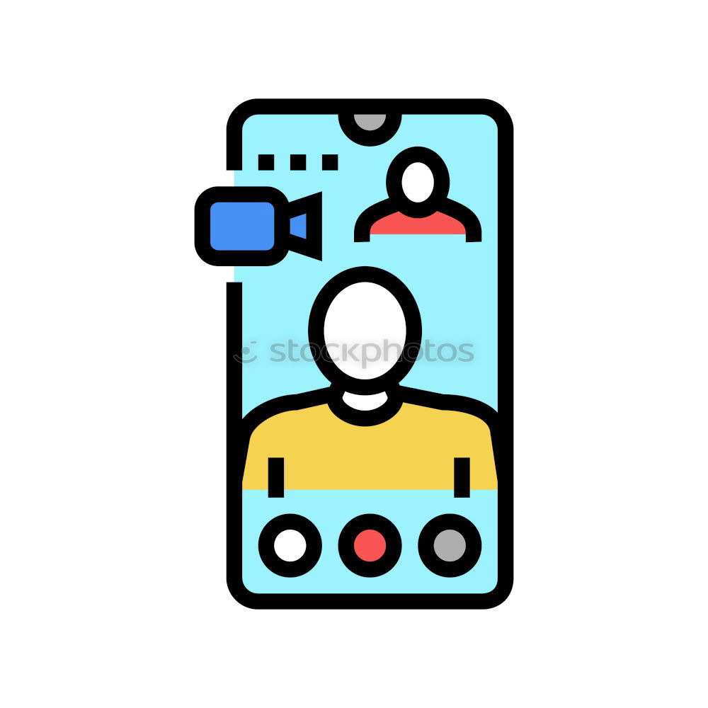 Similar – Image, Stock Photo Mobile marketing with megaphone and speech bubbles