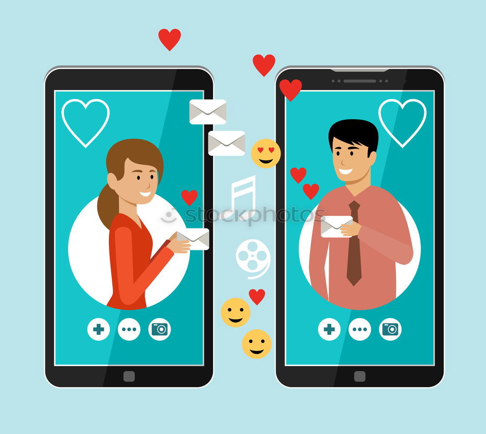 Similar – Image, Stock Photo Online Dating Style Design