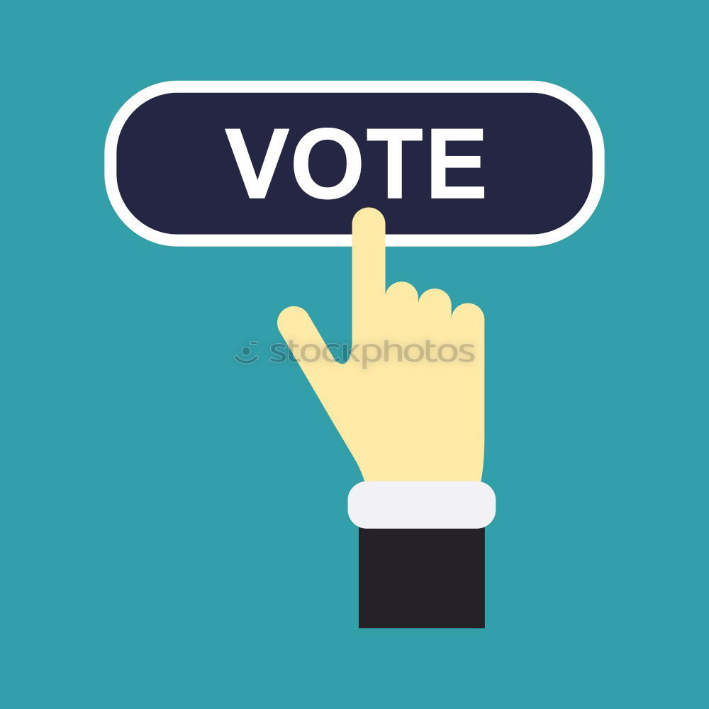 Similar – vote Sign Characters