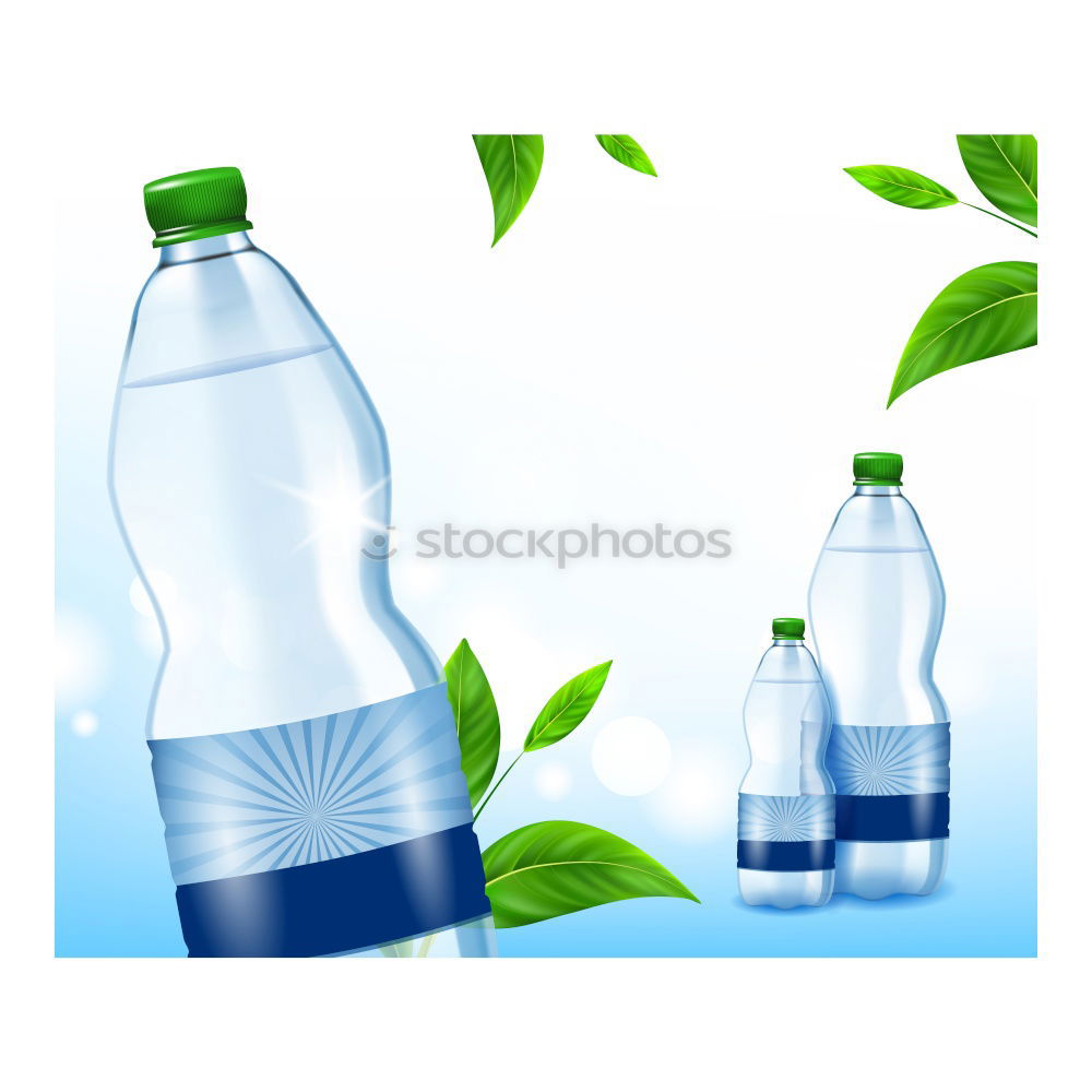 Similar – Image, Stock Photo Water bottle with green leaves