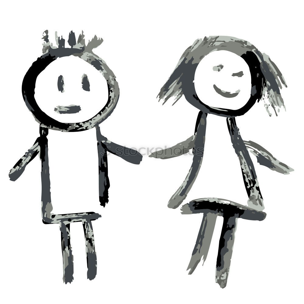 Similar – two stick figures