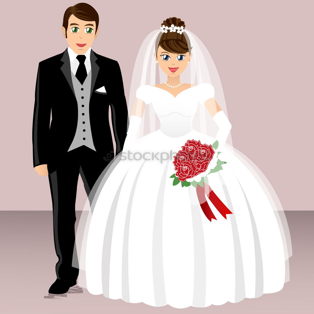 Similar – wedding couple doll Garden