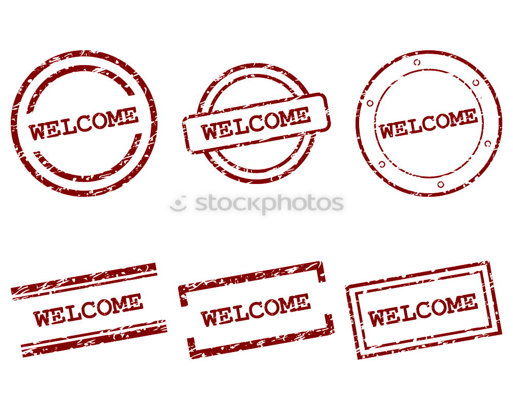 Similar – Image, Stock Photo refugees welcome Sign