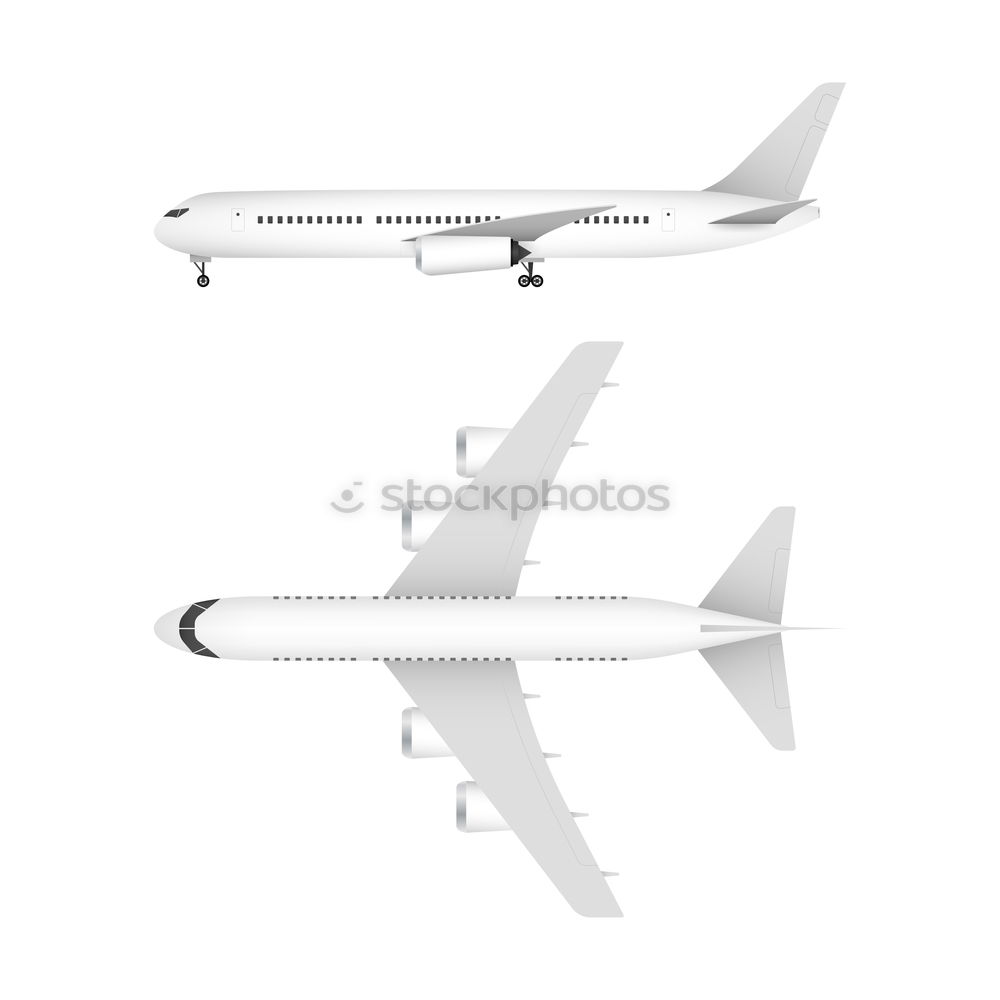 Similar – Image, Stock Photo two jet planes travel concept, minimal art