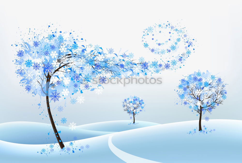 Similar – Image, Stock Photo Winter and evening atmosphere in the Black Forest