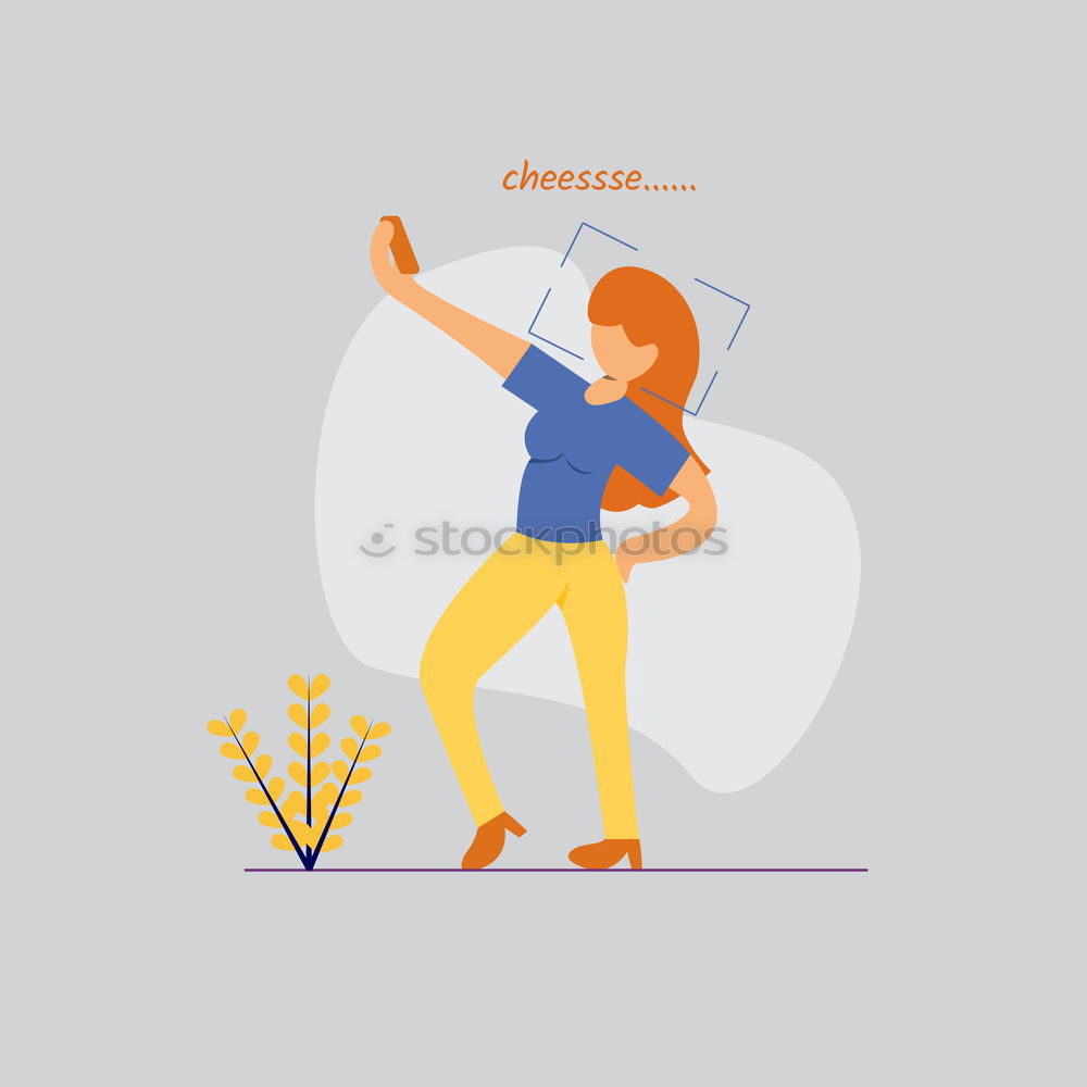 Similar – Image, Stock Photo Woman holding speech bubble “live sharing”